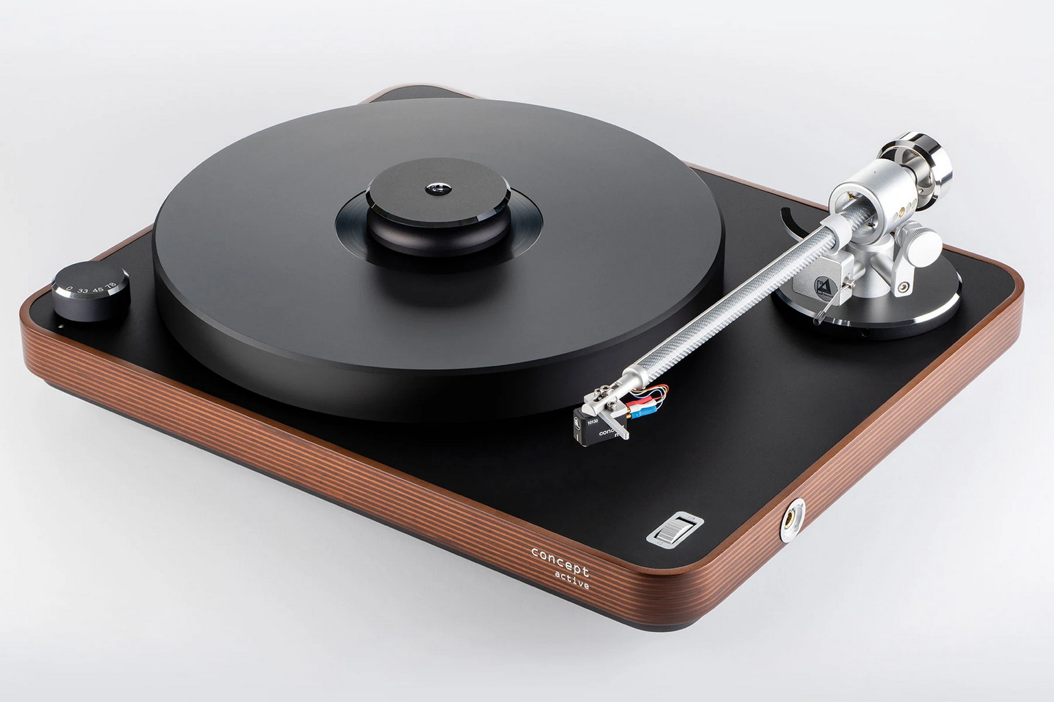   2    : Clearaudio Concept  Active (MC) Black with wood (all-in-one-system c