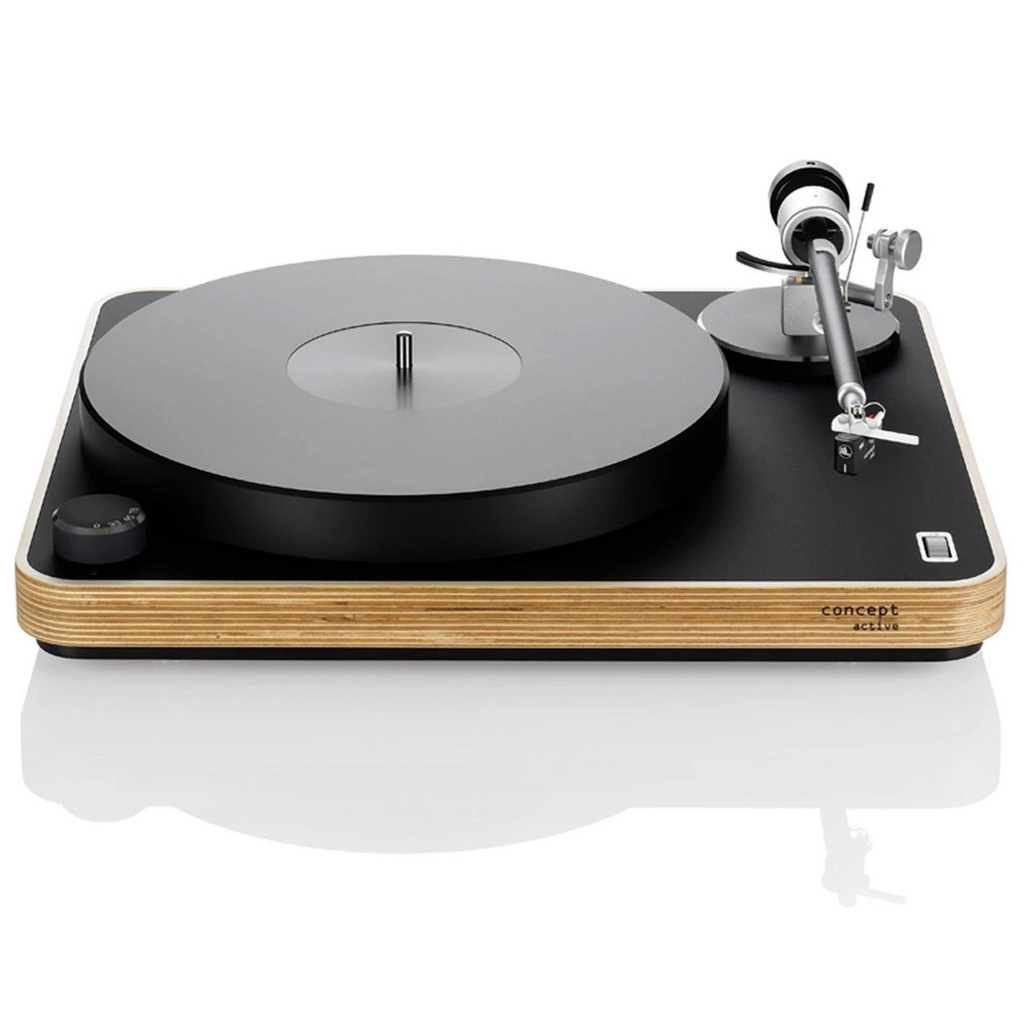   : Clearaudio Concept  Active (MC) Black with wood (all-in-one-system c