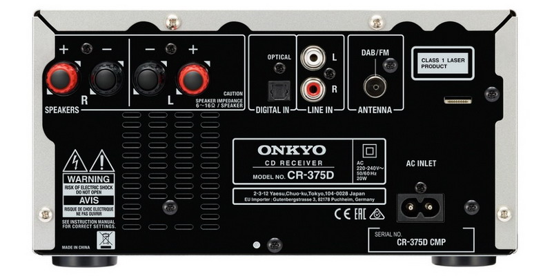   6  CD-   Bluetooth: Onkyo CS-375D Black