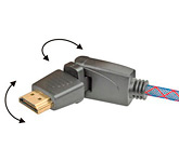 Кабель HDMI: с изменяемым углом коннектора: Real Cable  HD-E-360 (HDMI-HDMI) 1.4 3D Ethernet  3M00
