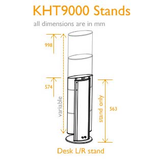 ���������� ��������� ��� ����������: KHT9000 Desk Stand L/R