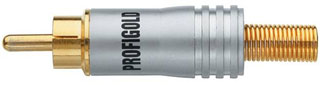 Разъем : PGA 1213 PROFIGOLD 4 RCA M Metal Plugs - Blister of 4 pcs - up to 6mm2