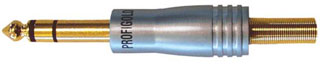 Джек: PGA 1423 PROFIGOLD 6,3mm Stereo M - Blister of 2 pcs
