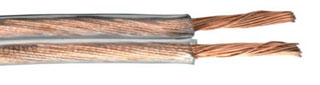  : LC1054 BANDRIDGE Loudspeaker Cable - 2x 0.5mm Transparant (  200)