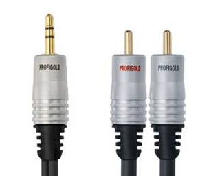 Кабель межблочный: PGA 3402 PROFIGOLD Audio Interconnect - 3.5 - 2 RCA M 1.2m