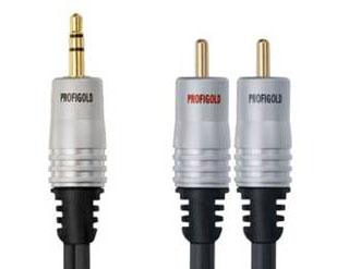  : PGA 3405 PROFIGOLD Audio Interconnect -   3.5 - 2 RCA M 5.0m