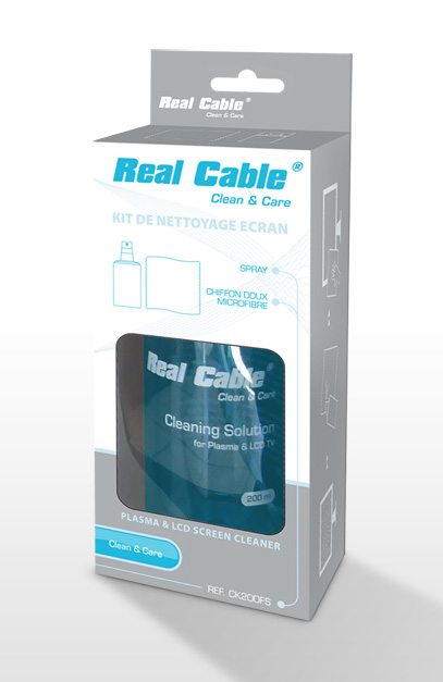 Набор для  чистки: Real Cable LCD/PLASMA : CK 200 FS