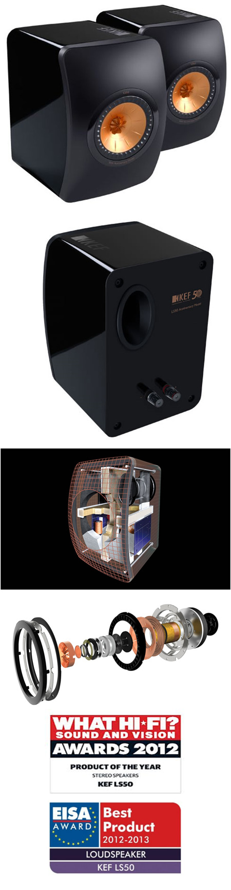  : KEF LS50 High gloss piano black