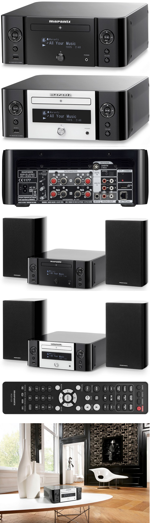   / CD / FM: Marantz Melody Media - M-CR 610 Black