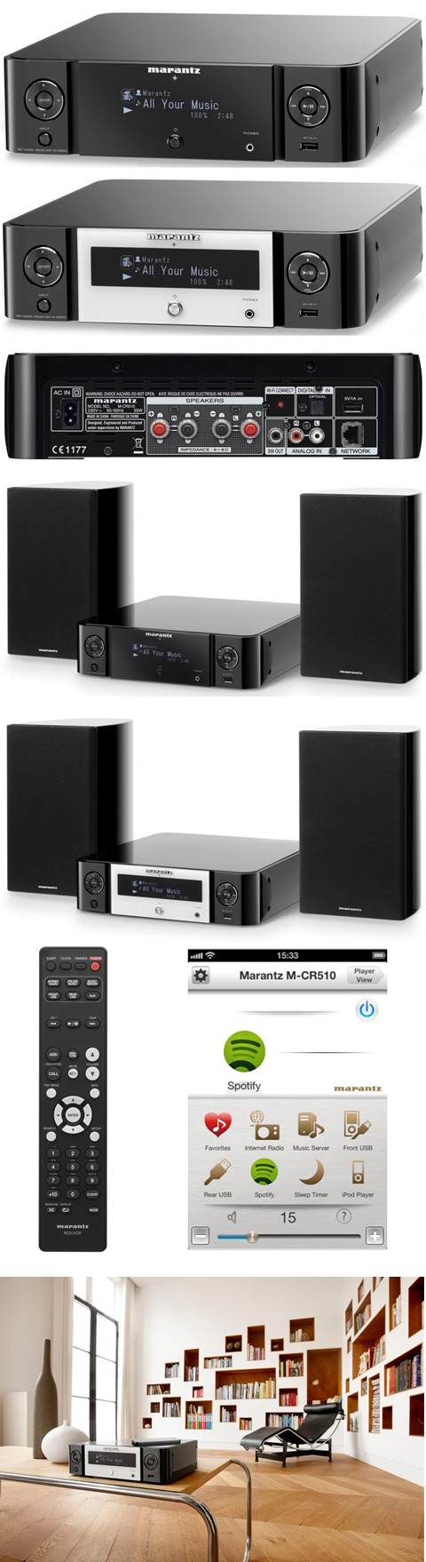  : Marantz Melody Media - M-CR 510 Black