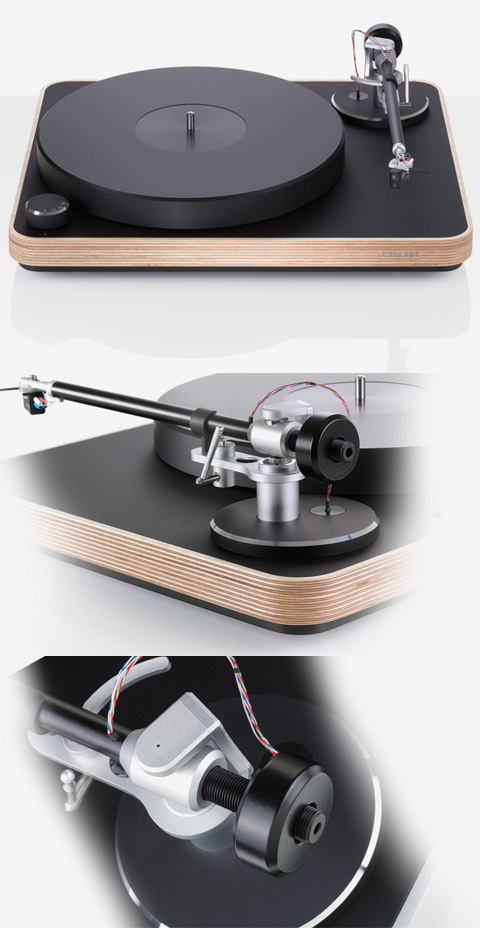   : Clearaudio Concept (MM) Black with wood (TP053/Wood)