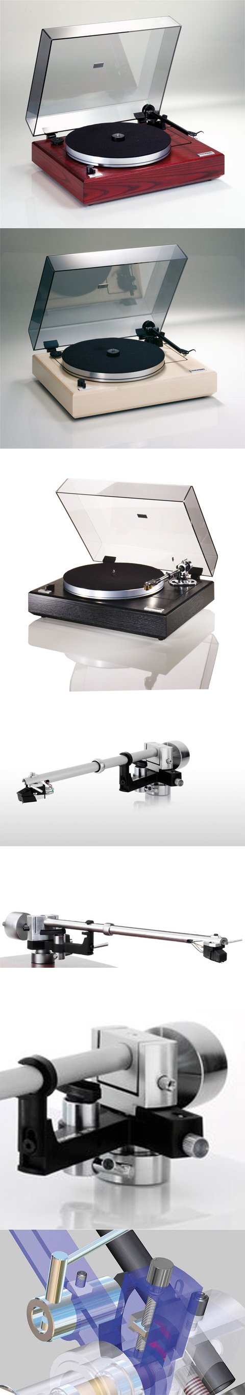   : Thorens TD 350  Ash Bordeau   TP92, w/o cartridge