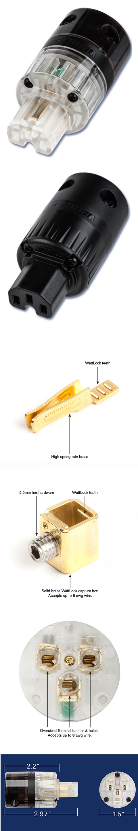  : Kimber Kable WATTGATE 320 EVO Clear/Smoke ()