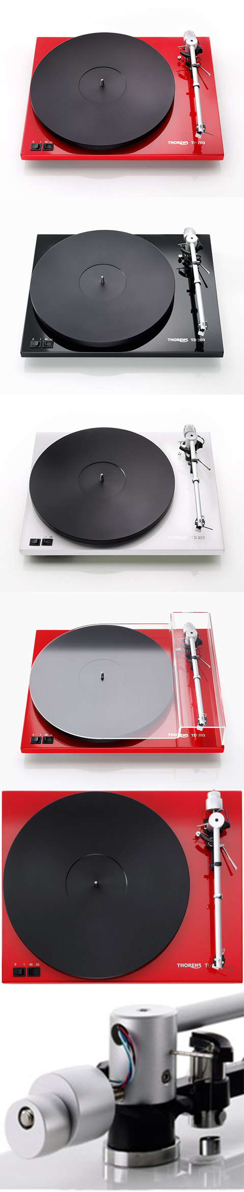 Проигрыватель виниловых дисков: Thorens TD 203 (Made in Germany) High gloss Black