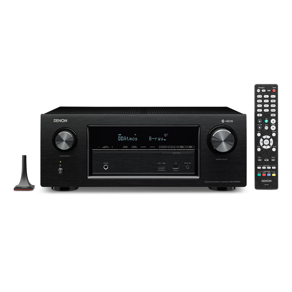   3  AV : Denon AVR-X2400H (7.2 h) Black+  Heos 1