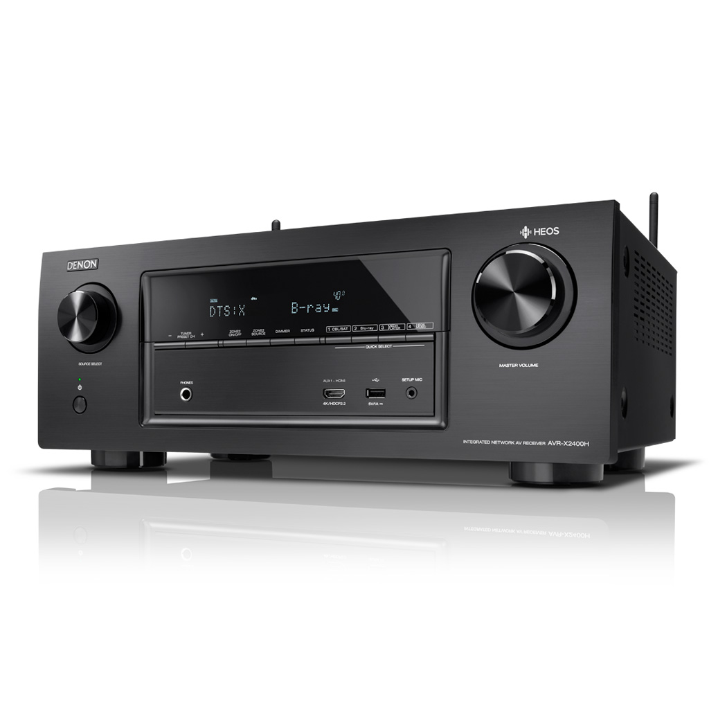 AV : Denon AVR-X2400H (7.2 h) Black+  Heos 1