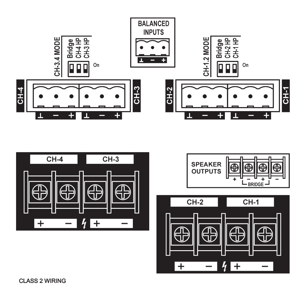   2  4-    (Class D, 4x800/8, Damping >400): LWS KINO4-6K Black