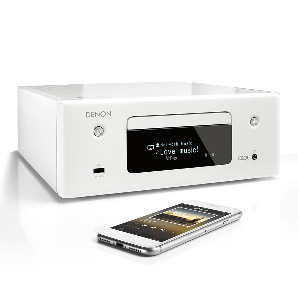   2   CD-  Wi-Fi/AirPlay2/Bluetooth: Denon CEOL RCD-N10 Black