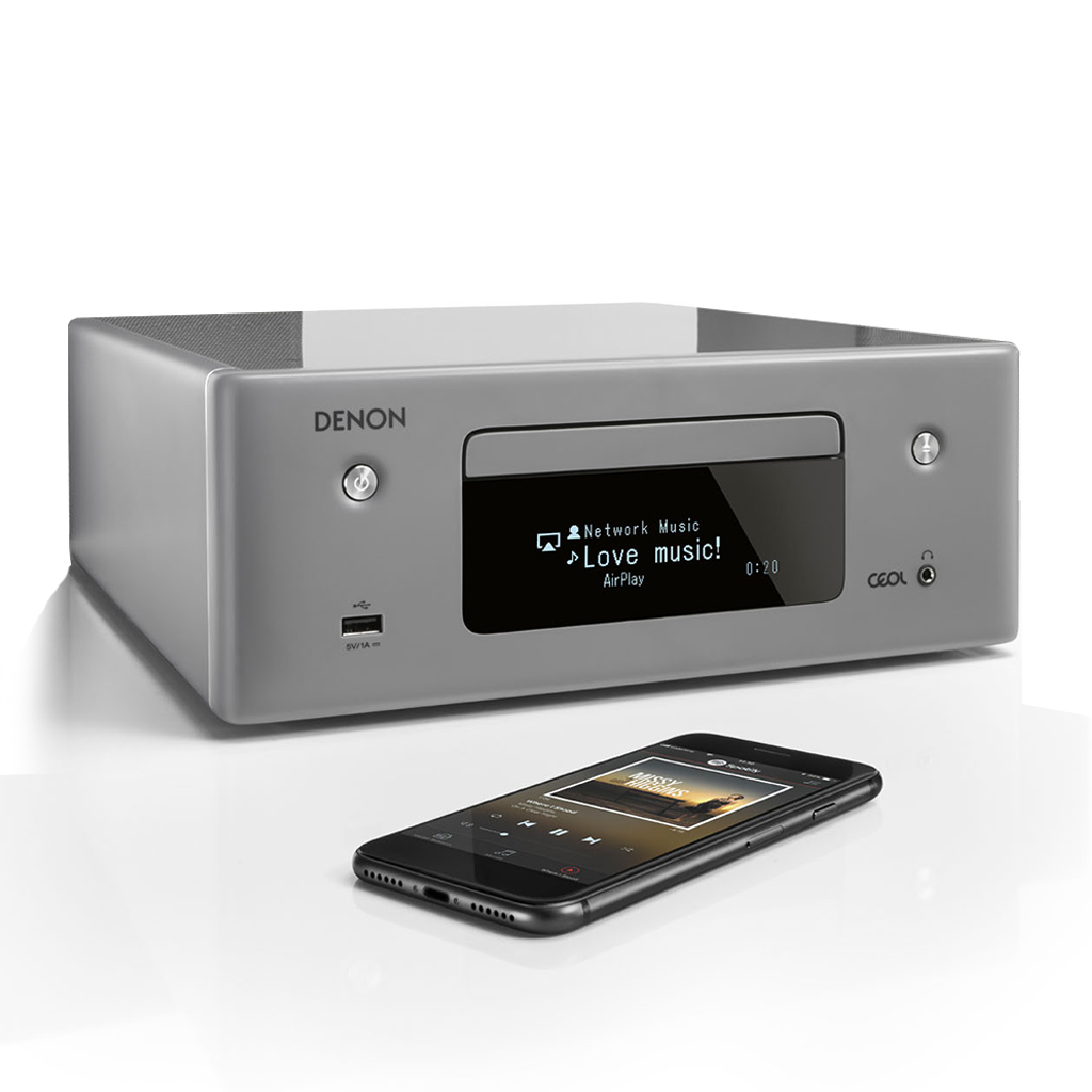   3   CD-  Wi-Fi/AirPlay2/Bluetooth: Denon CEOL RCD-N10 Black