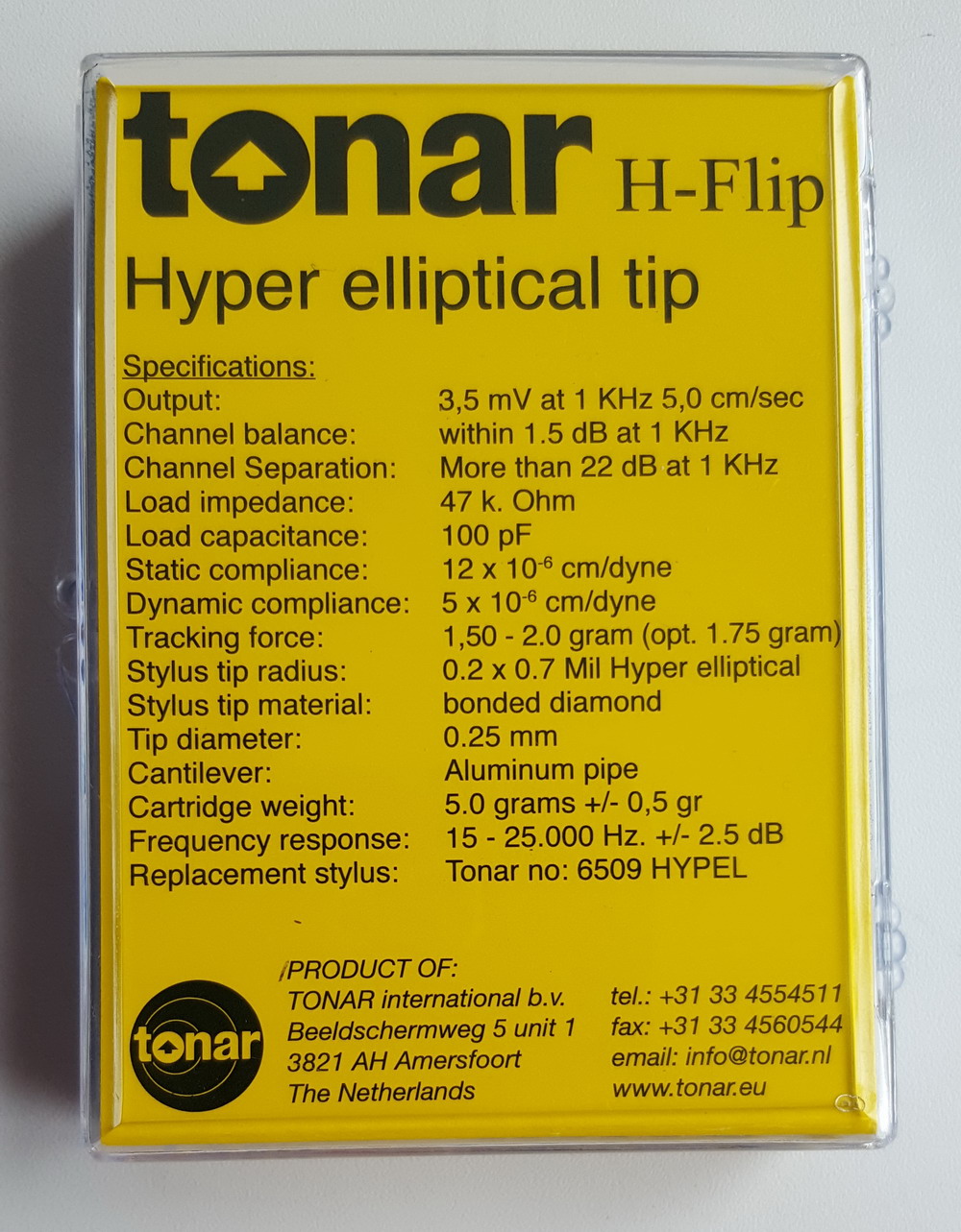   3   i  :TONAR H-Flip (Hyper elliptical tip), art. 9583
