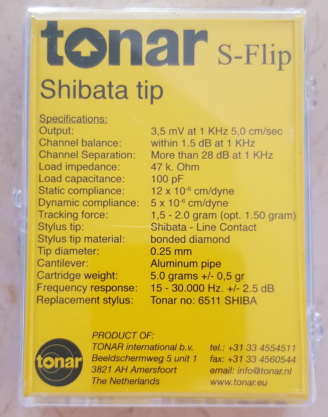   2      i,  : TONAR S-Flip (Shibata tip), art. 9586