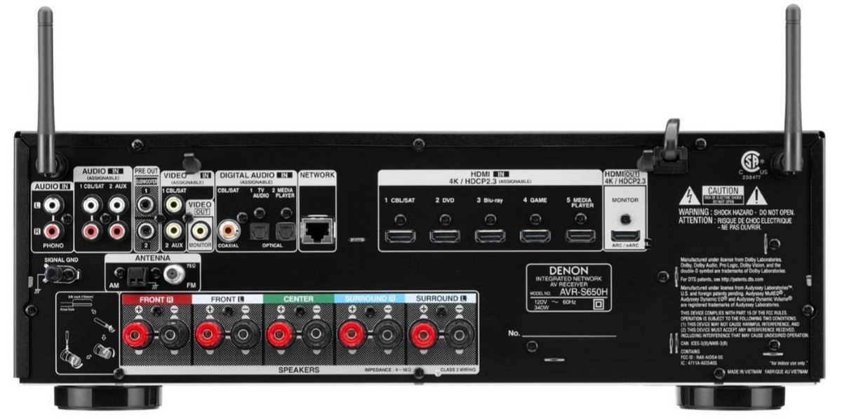   4  AV : Denon AVR-S 650H (5.2 h) Black