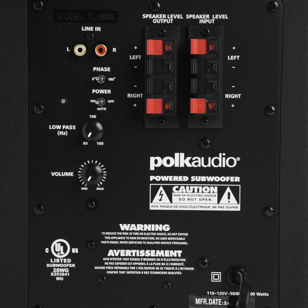   6     : Polk Audio TL1600 Black