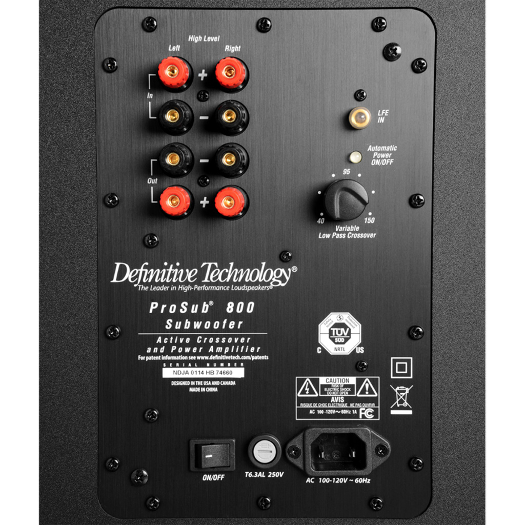   3  : Definitive Technology Pro Sub 800 Black