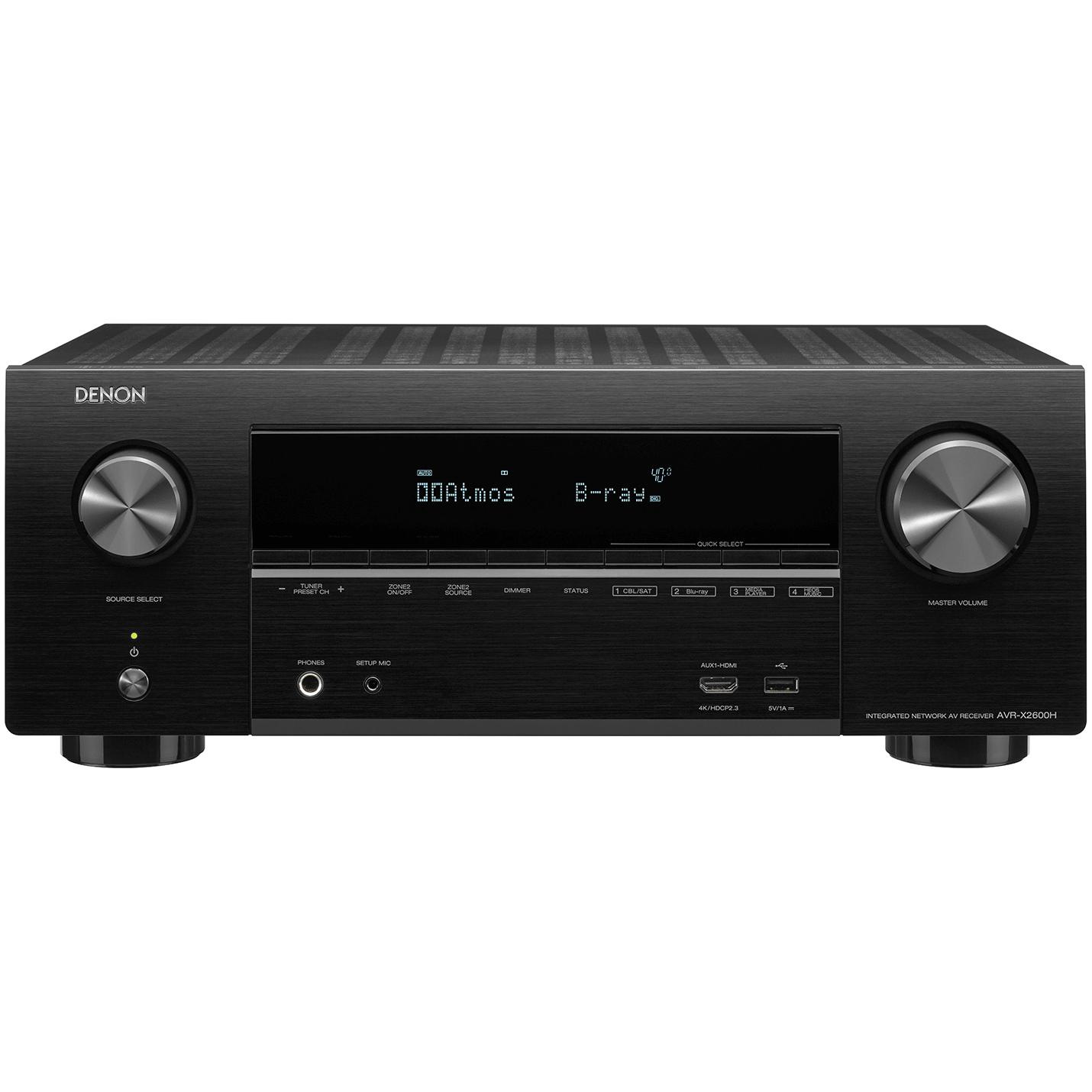   2  AV : Denon AVR-X2600H (7.2 h) Black