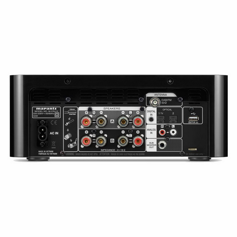   7    / CD / FM: Marantz Melody Media - M-CR412 Black