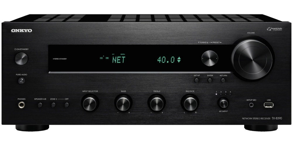 Сетевой стерео ресивер с Wi-Fi/AirPlay/Bluetooth: Onkyo TX-8390 Black