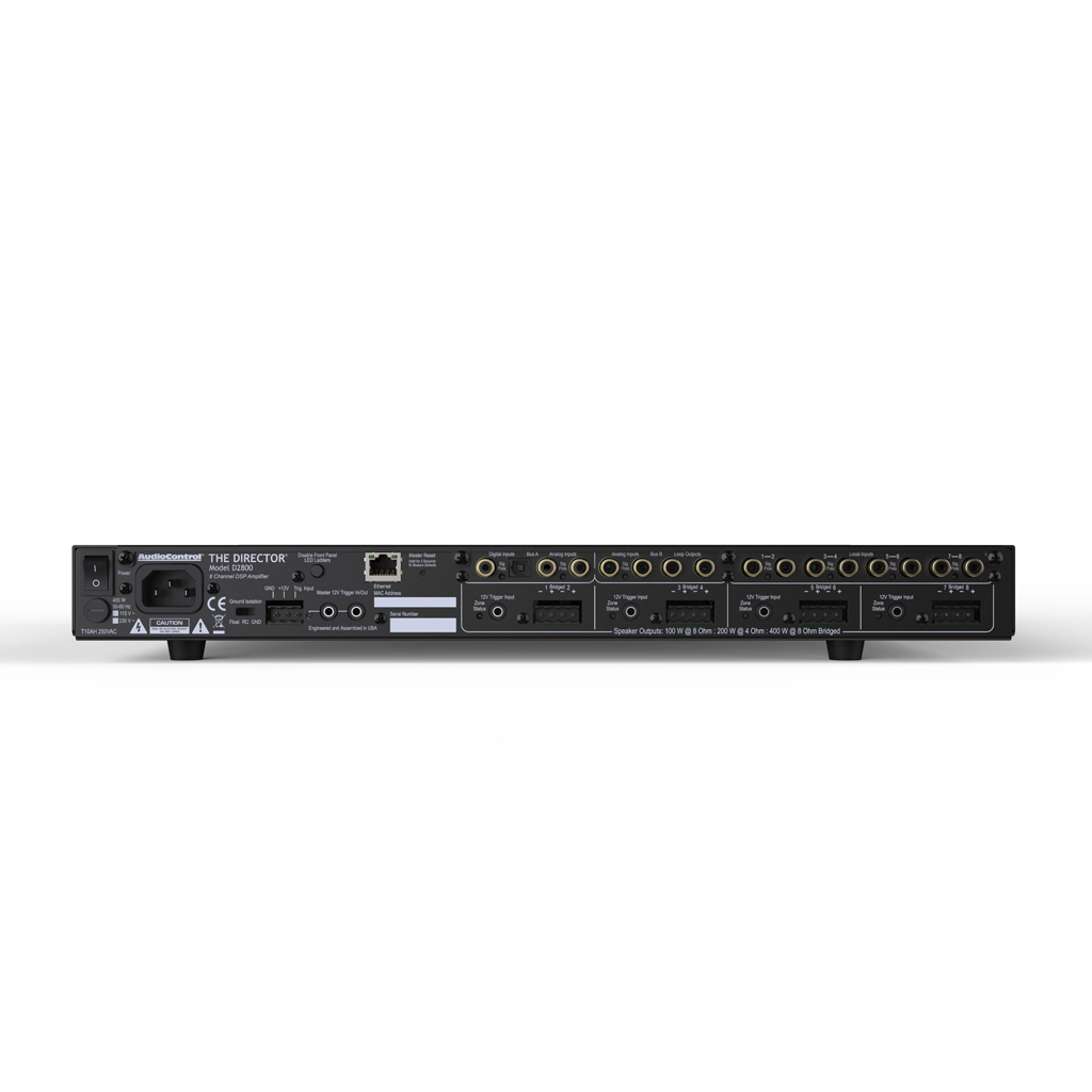   3   : AUDIOCONTROL 8  HIGH-POWER NETWORK DSP AMPLIFIER - 8 ch/100W (D2800)*