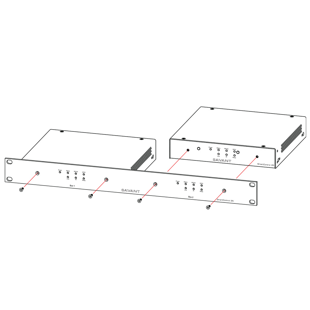   2   : SAVANT RACK MOUNT BRACKET FOR SMARTCONTROL 25 (RMB-0025)   (SSC-P025)