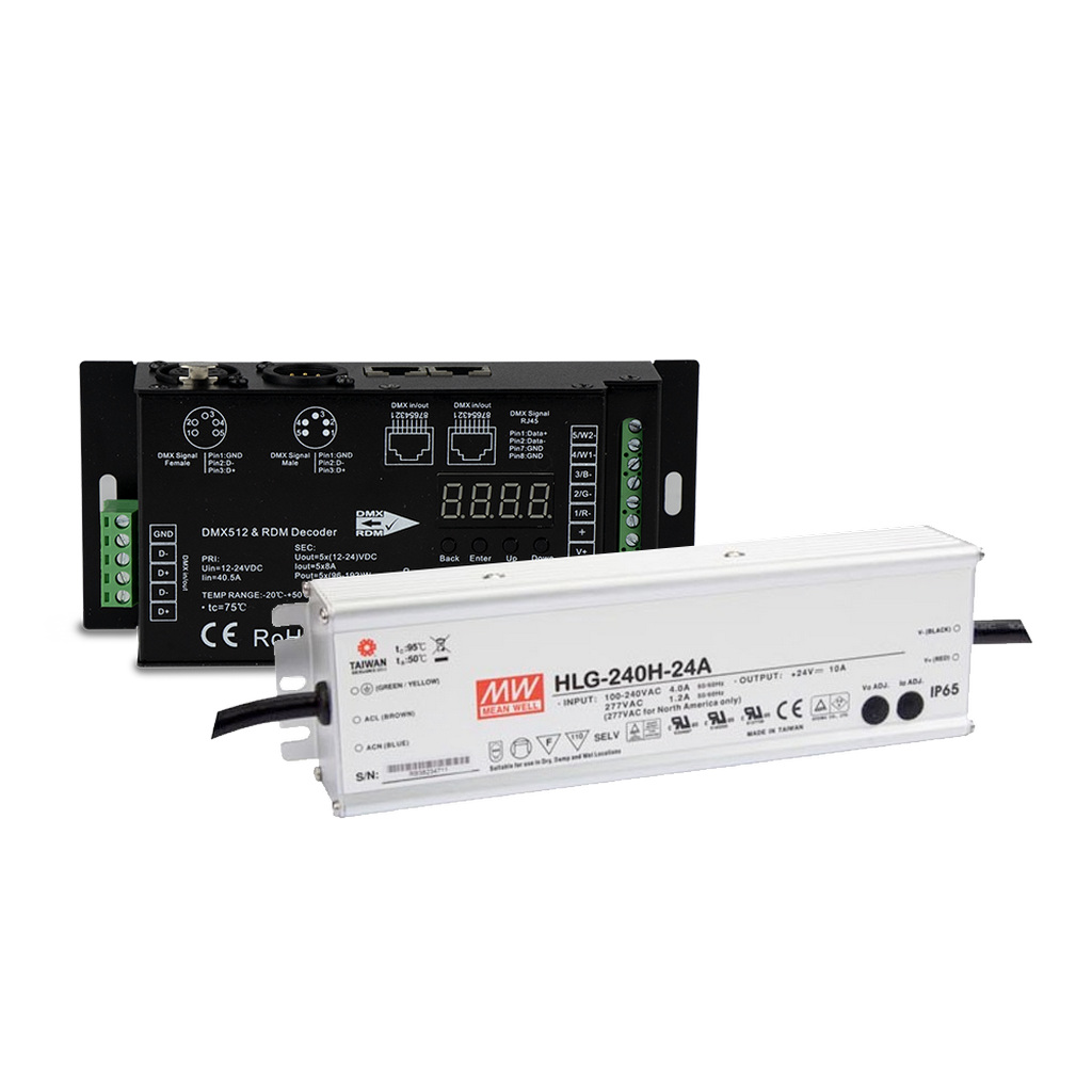 DMX-: SAVANT LOW VOLTAGE DMX DRIVER WITH 10A EXT. POWER SUPPLY (DMX-DRIVER3)    10