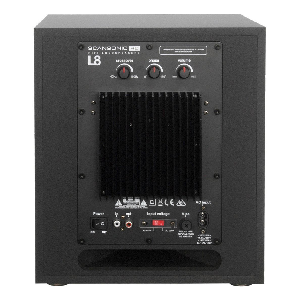   9  : Scansonic L 8 Active Subwoofer Black