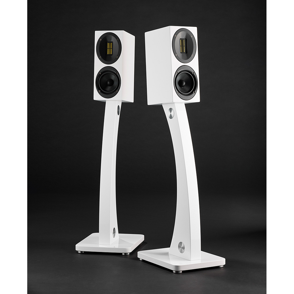   2    AC: Scansonic Speaker stand High Gloss White Single