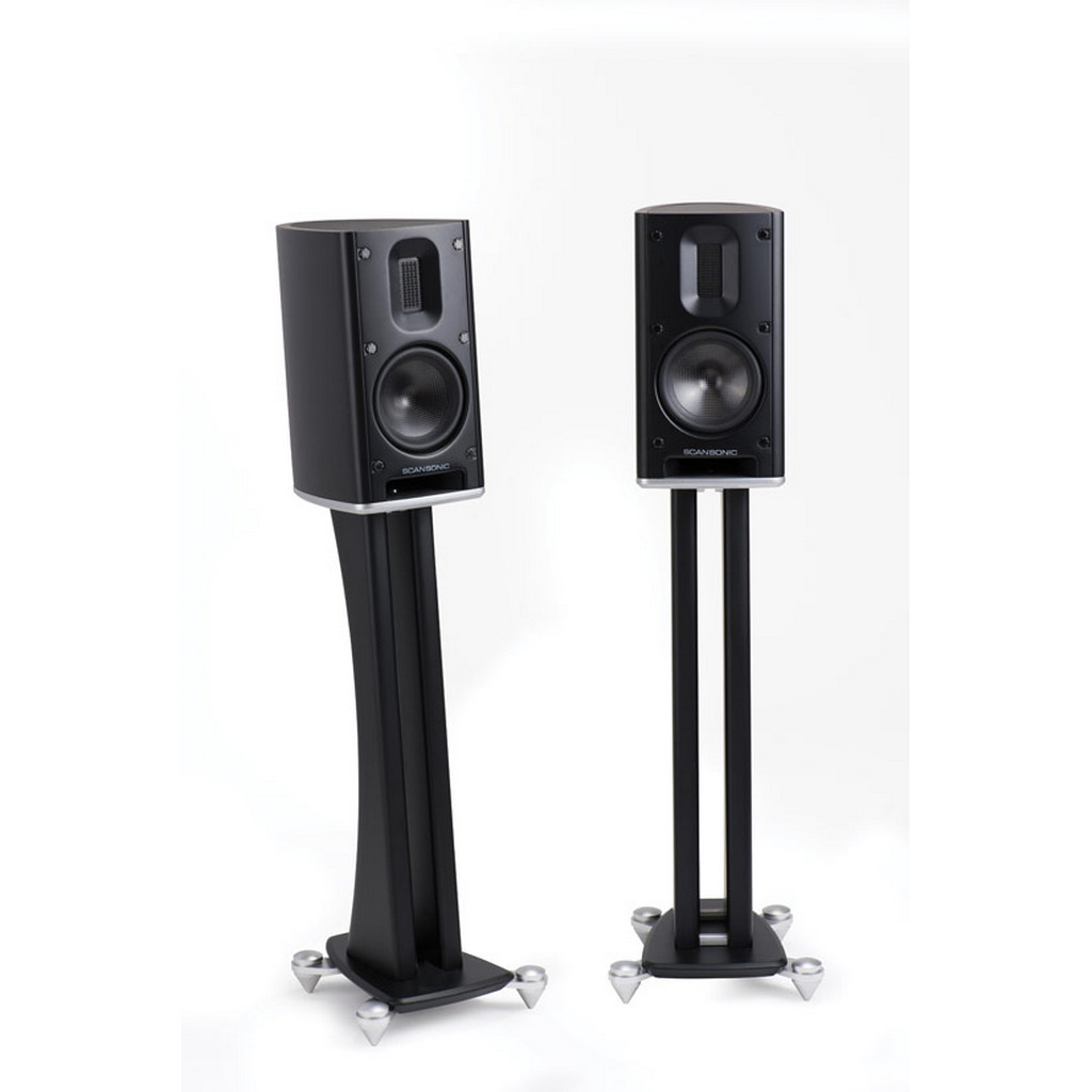   4    AC: Scansonic Speaker stand Black Twin