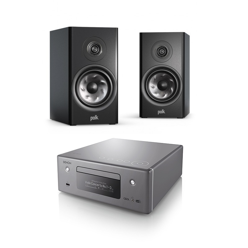   3   CD-  Wi-Fi/AirPlay2/Bluetooth: Denon CEOL RCD-N11+ Polk Audio Reserve R200