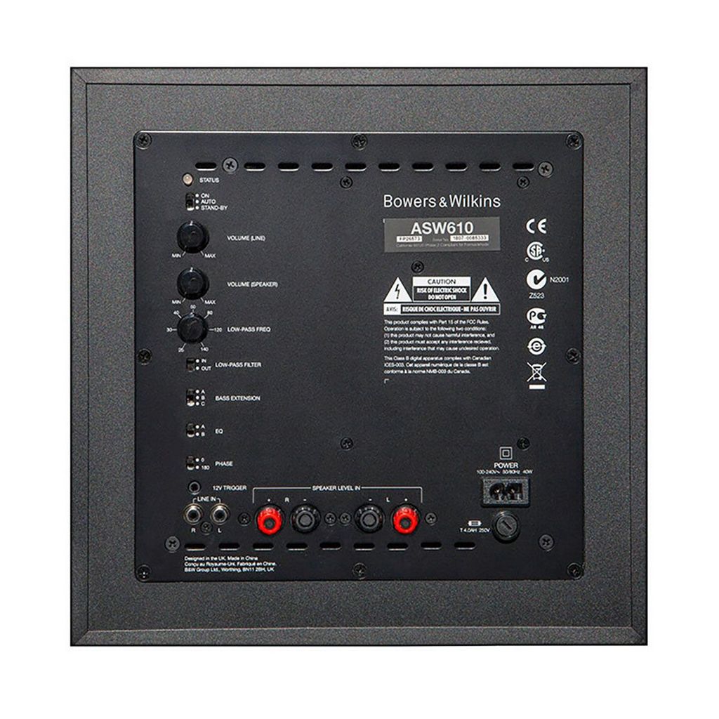   6  : Bowers & Wilkins ASW 610 Black