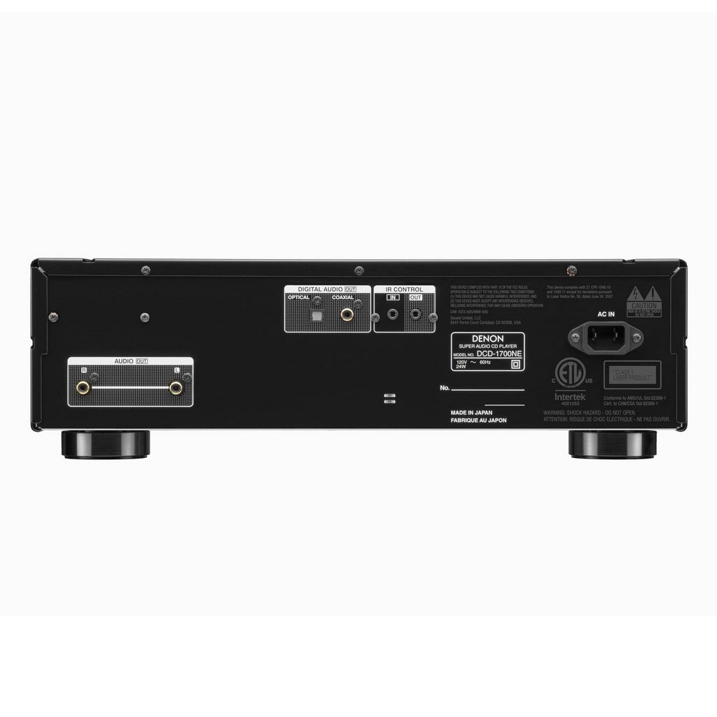   6  CD/SACD : Denon DCD-1700NE Black