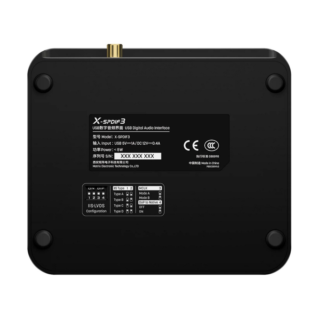   6    USB: Matrix Audio X-SPDIF 3 Black
