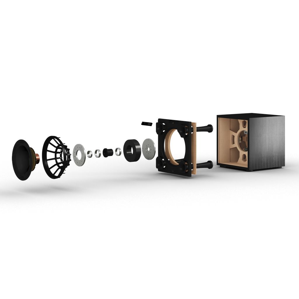 ���� � 4 ������ ��������: DALI SUB V-16 F Black High Gloss