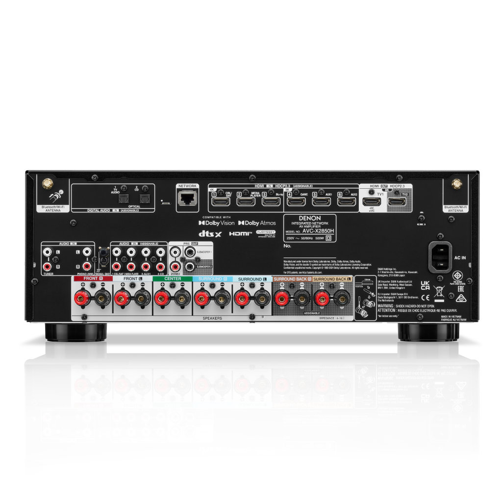   4  AV : Denon AVC-X2850H 8K (7.2 h) Black