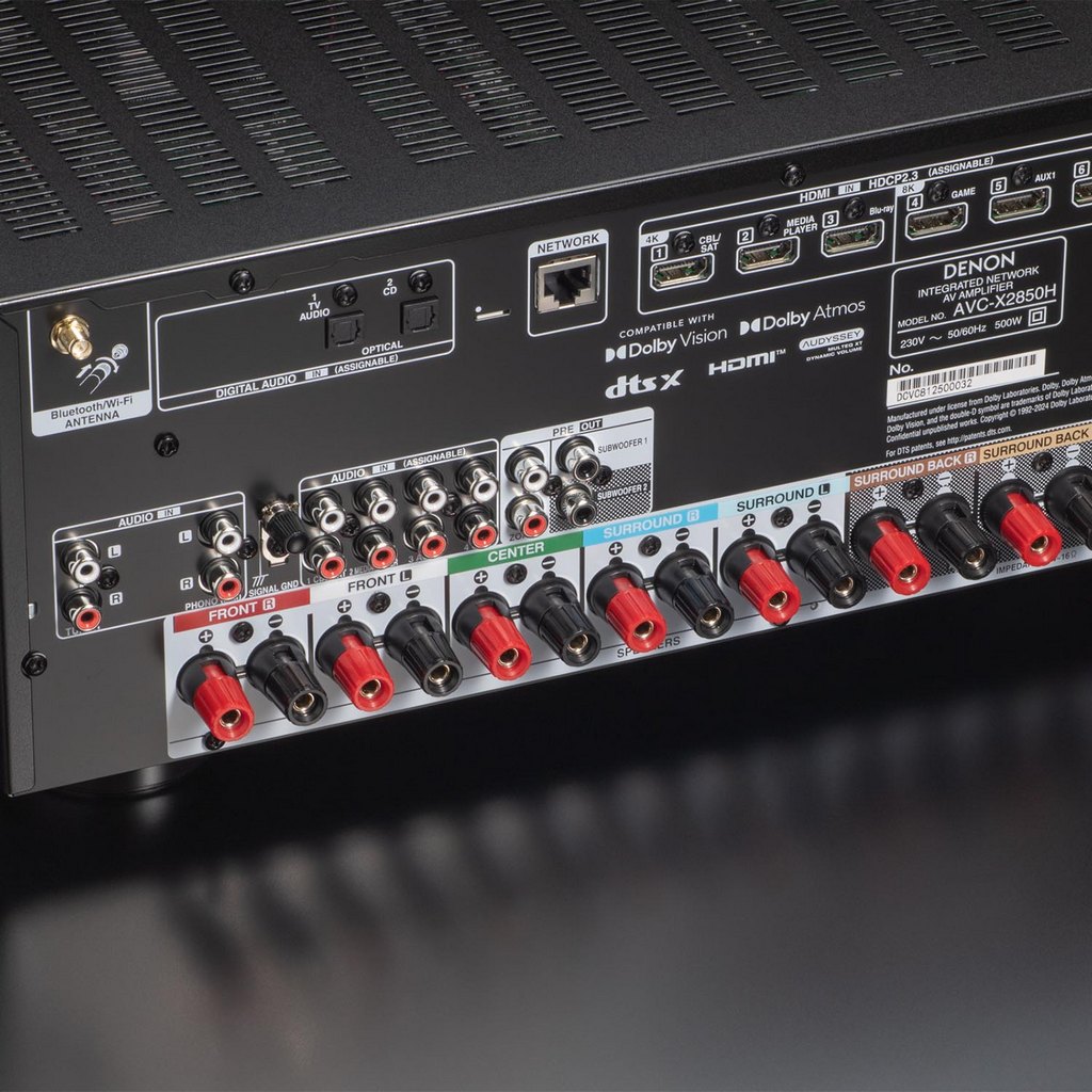   6  AV : Denon AVC-X2850H 8K (7.2 h) Black