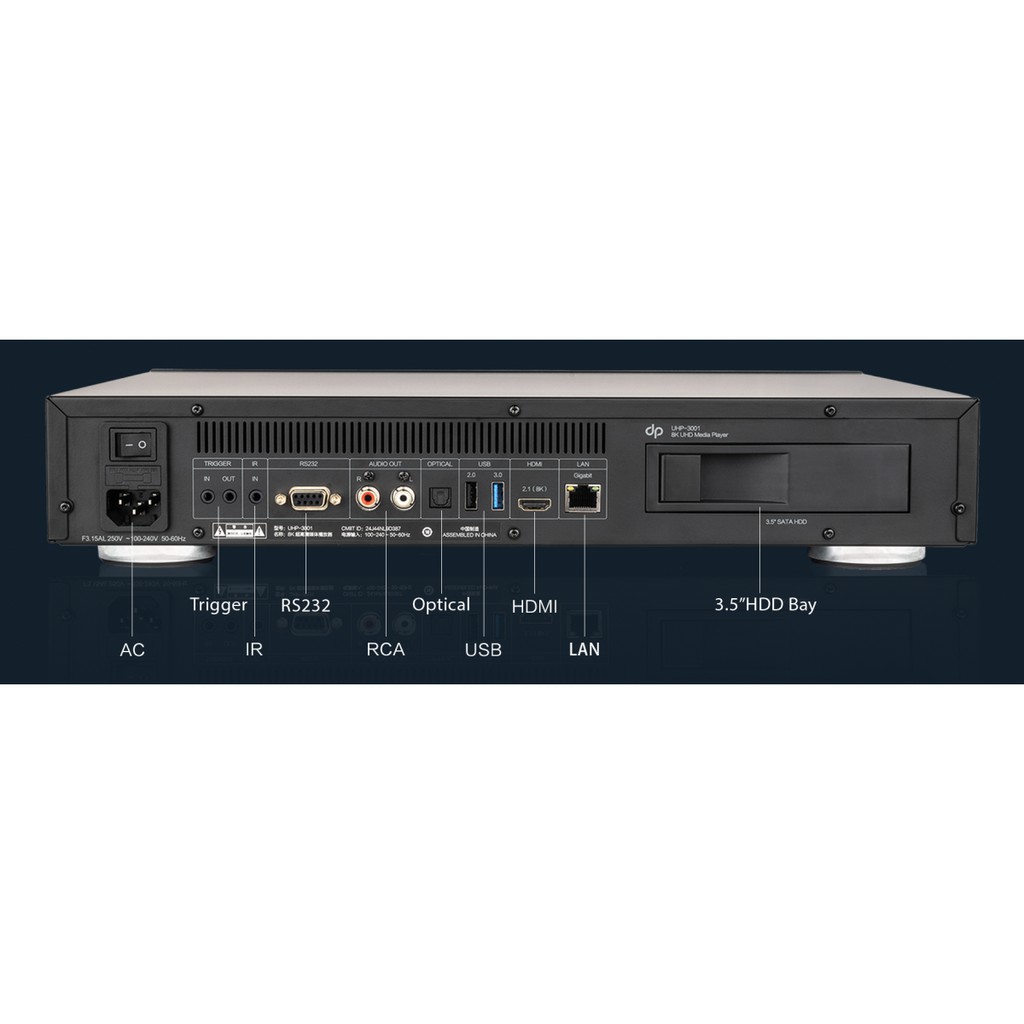 ���� � 3 ������ ��������: Reference 8K UHD media player Dorpo UHP-3001