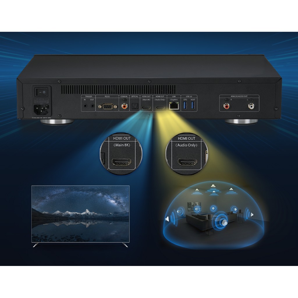 ���� � 6 ������ ��������: Reference 8K UHD media player Dorpo UHP-3003SE
