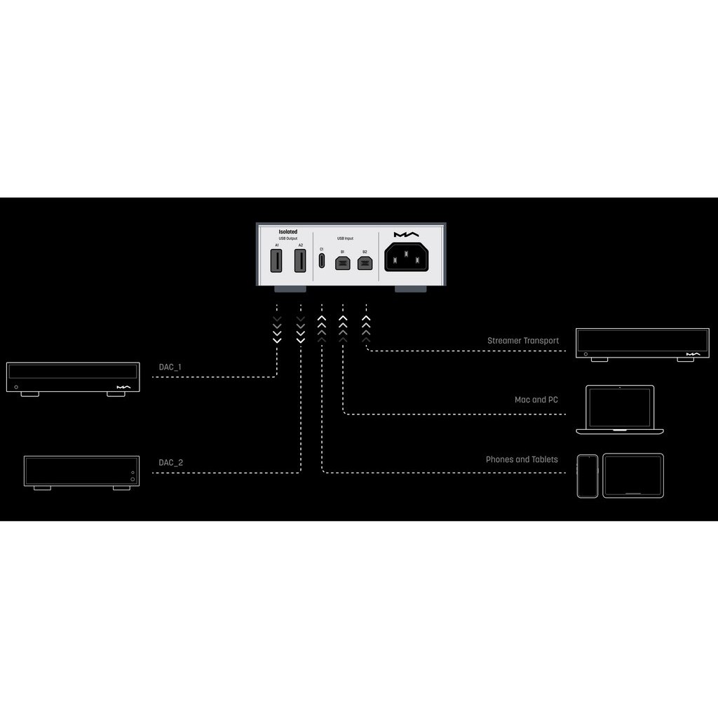 ���� � 6 ������ USB Isolation Switcher: Matrix Audio SU-1