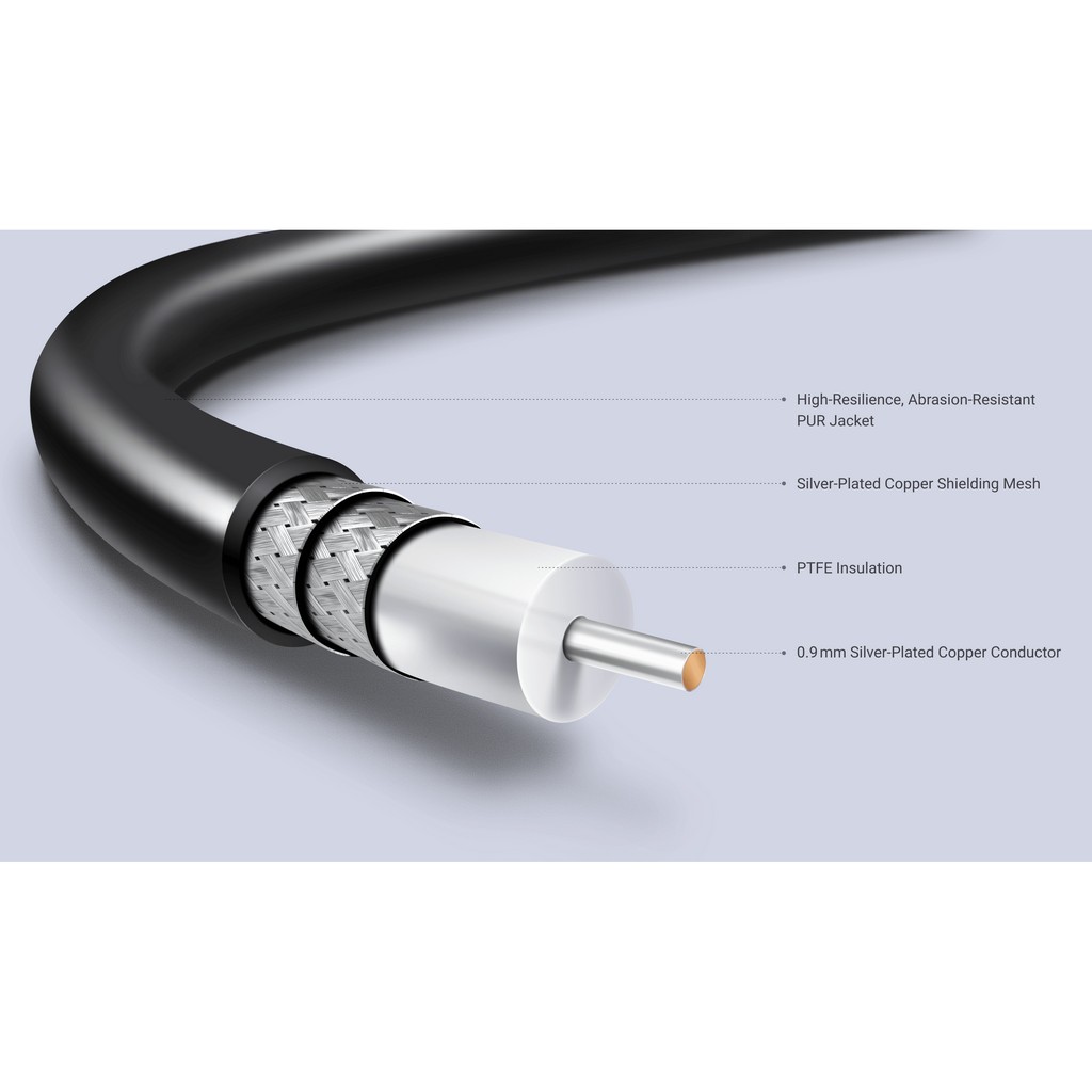 ���� � 4 ������ ������ ���������: Matrix Audio Silver Copper Hi-Fi Clock Cable 1m