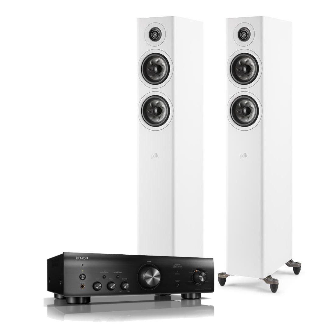 :  Polk Audio Reserve R500  - Denon PMA-600NE