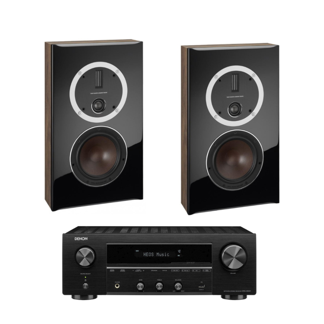 :  DALI Opticon LCR   - Denon DRA-800H